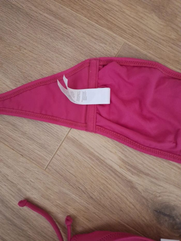 Ensemble maillot de bain 2 pièces rose fuchsia Golden Lady taille 2, 36,38 - photo numéro 7