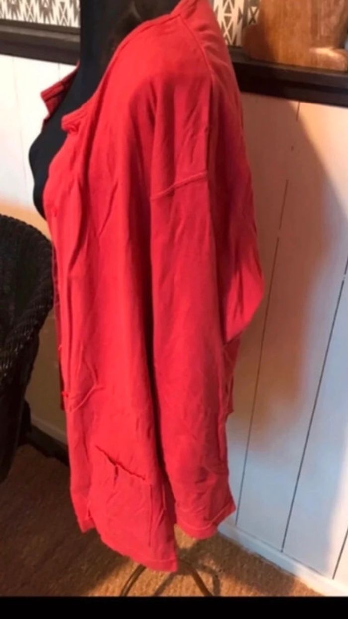 Gilet rouge, camaïeu, taille 38/40 - photo numéro 3