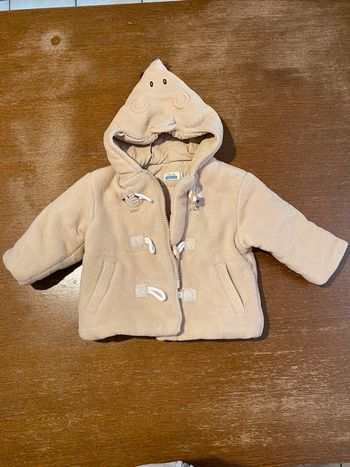 Doudoune souris marron clair