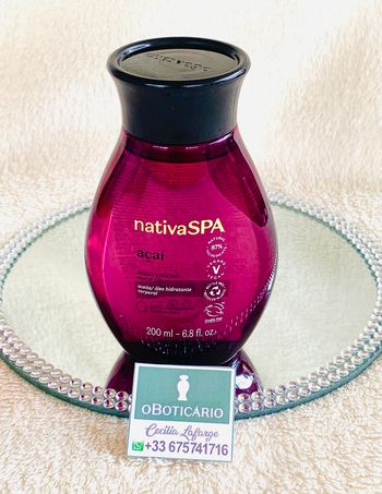 Oleo hidratante corporal Nativa Spa Açai OBoticario