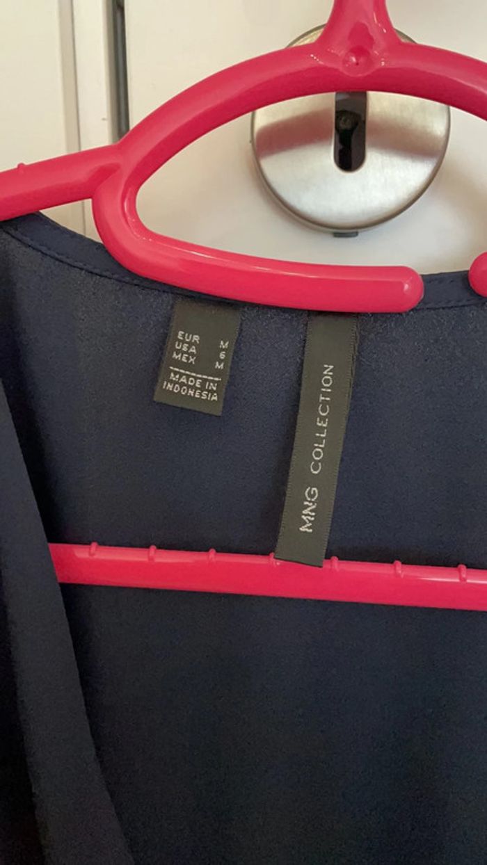 Chemisier bleu nuit Mango - photo numéro 2