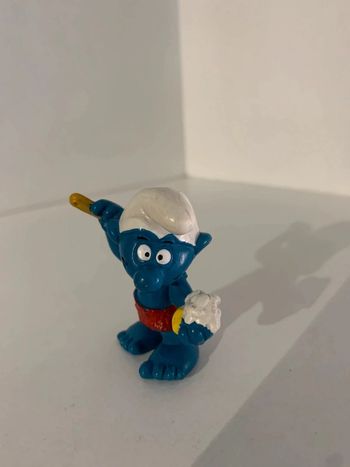 Figurine schtroumpf qui se lave