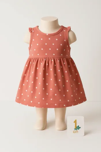 Robe bébé sans manches Mots d’Enfants 1 an