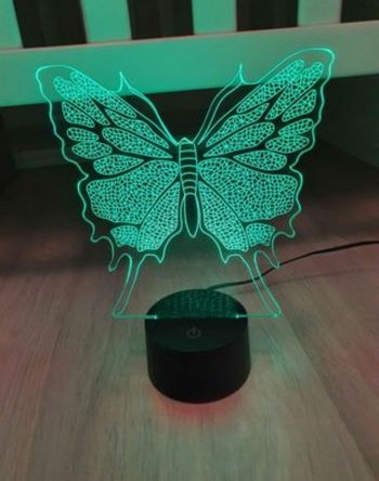 Lampe / Veilleuse   Papillon 3D