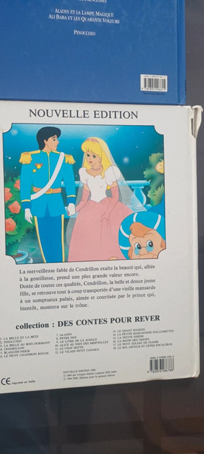 Lot de 2 livres cendrillon et la petite sirene - photo numéro 2