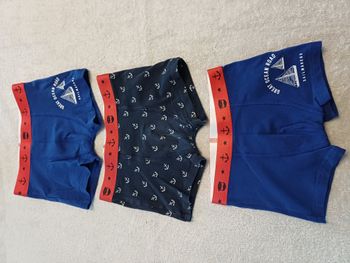 Lot de 3 boxers Verbaudet 6 ans (réf perso SVTG03)(familleac72)