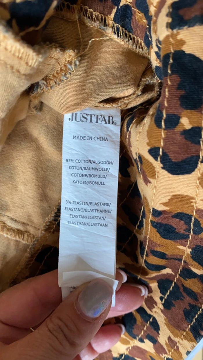 Veste justfab léopard - photo numéro 4