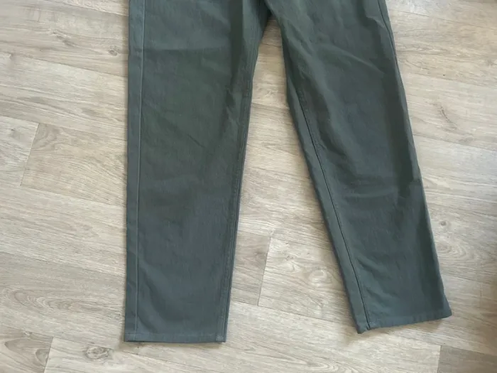 Cos pantalon, Chino, vert, kaki, coupe droite femme taille 38 - photo numéro 3