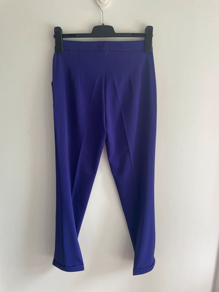 Ensemble violet blazer + pantalon - photo numéro 9