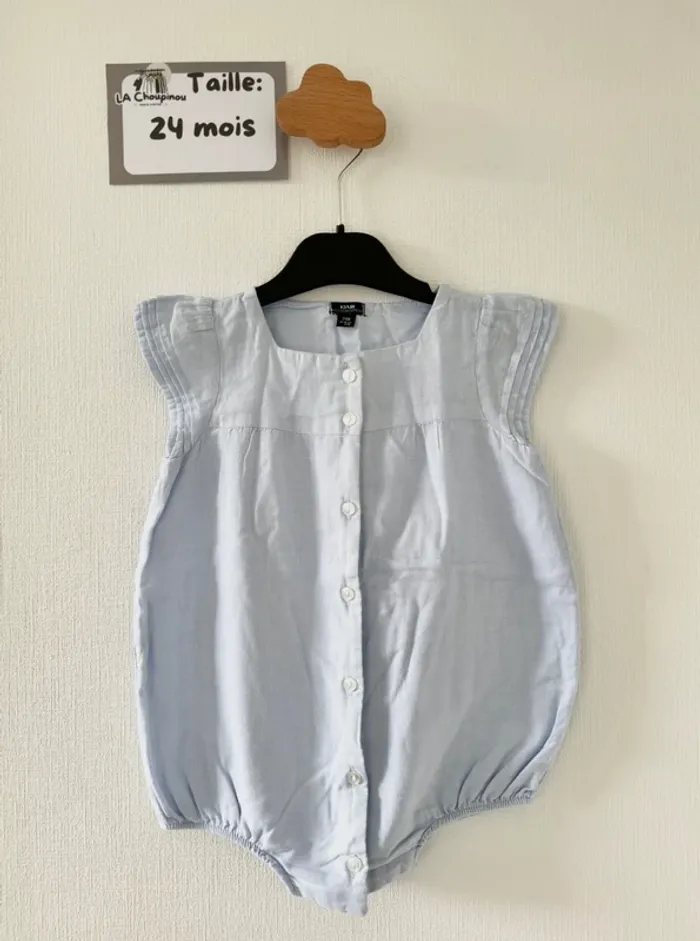 Barboteuse bleu - taille 24 mois 🌸