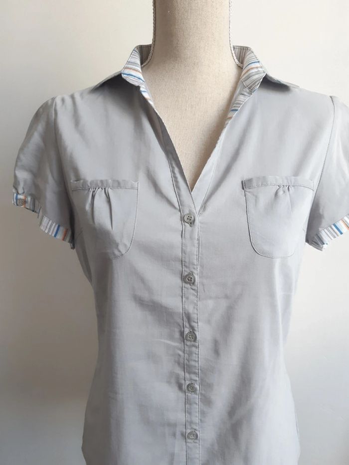 Chemise grise cintrée Logoclub T40 - photo numéro 2