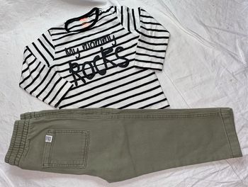 lot tshirt Hema (81 cm) + jeans H&M  18-24 mois