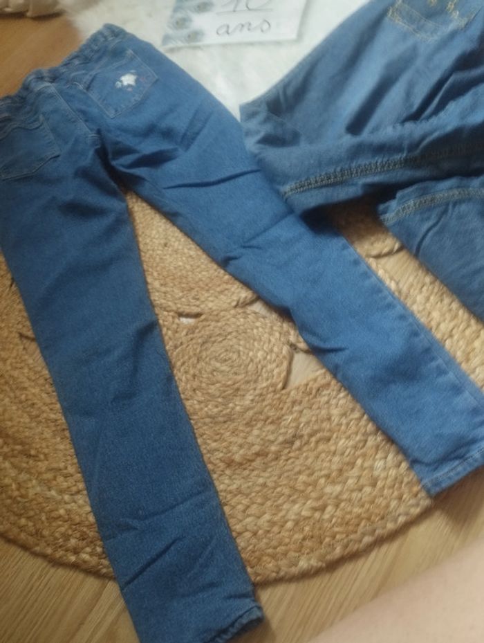 Lot 2 jeans hiver doublés 10ans - photo numéro 4