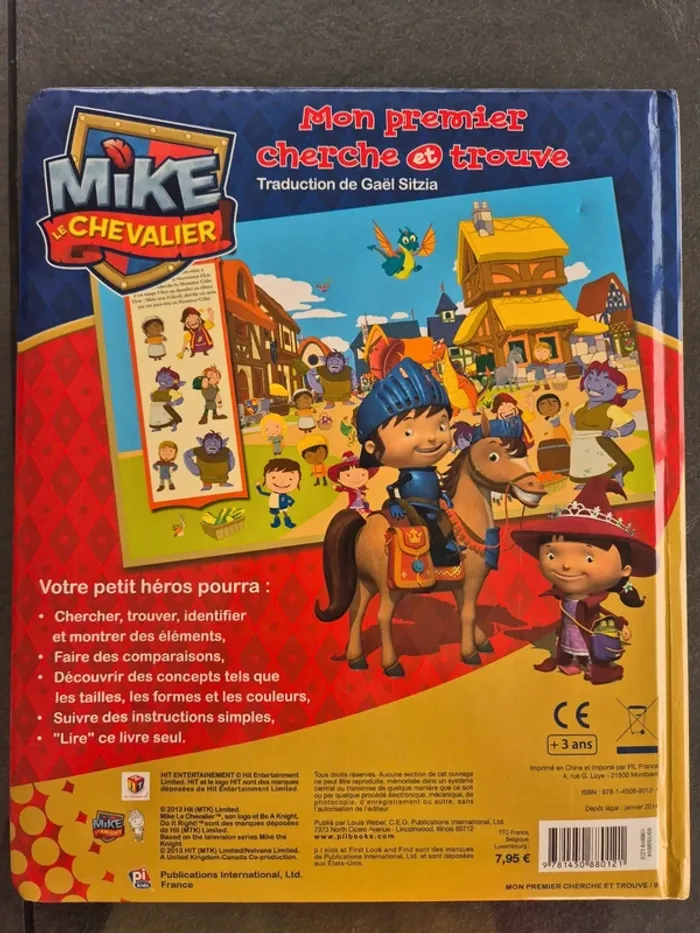Livre Mike Le Chevalier - Mon Premier Cherche Et Trouve - photo numéro 4