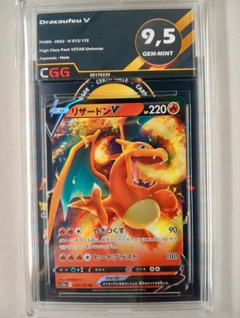 Carte Pokémon Gradée – Dracaufeu V