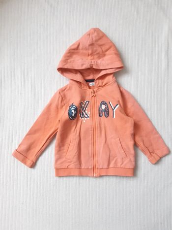 Gilet zippé à capuche Gémo 18 mois