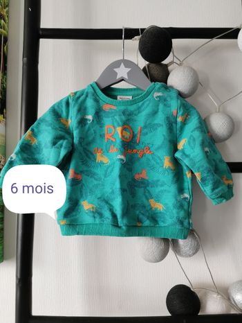 Sweat jungle. Tape à l'œil. 6 mois