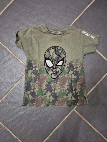 T shirt kaki spiderman