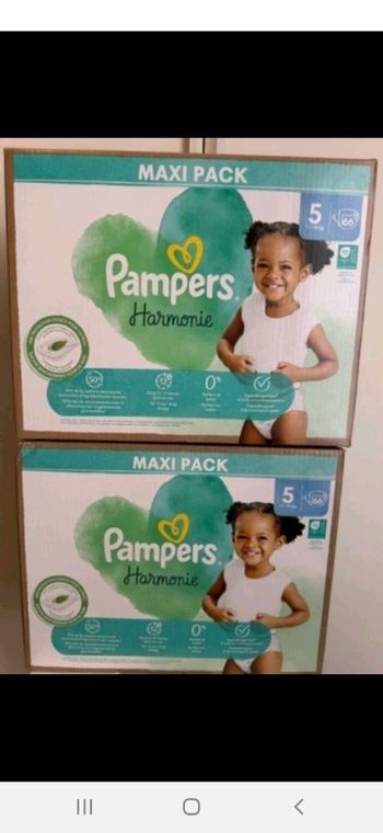 132 couches Pampers Harmonie Taille 5