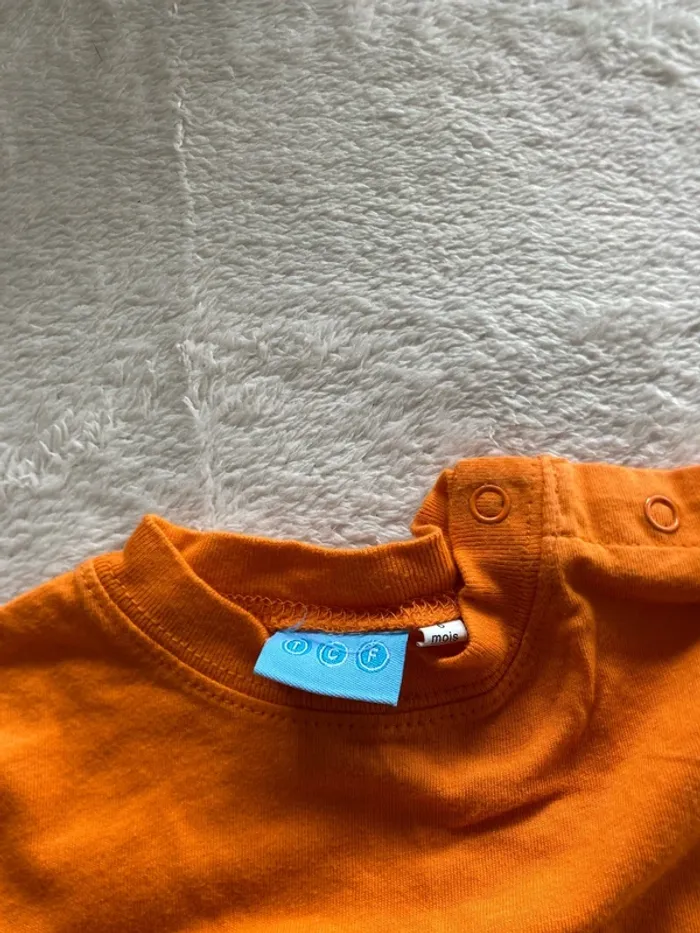 Teeshirt 6 mois orange - photo numéro 2