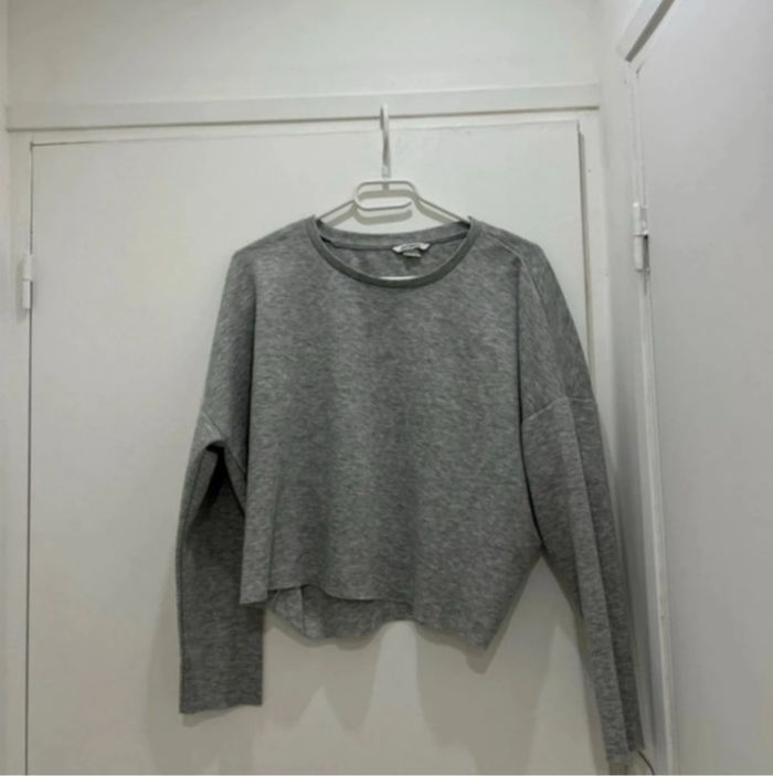 Haut Top court gris taille S