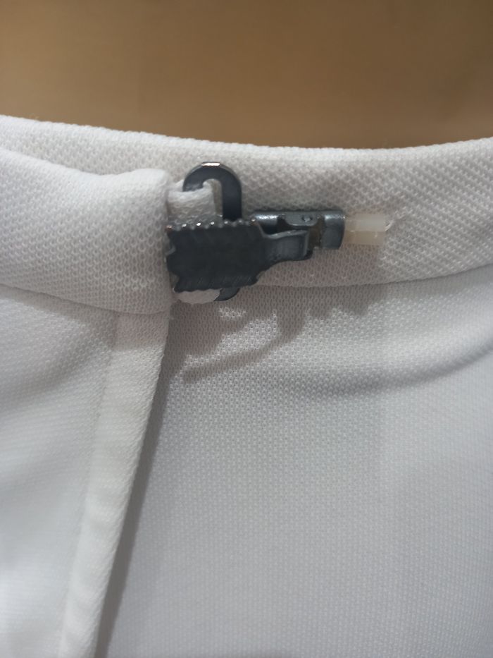 Mini jupe blanche portefeuille Lacoste,  M - photo numéro 4