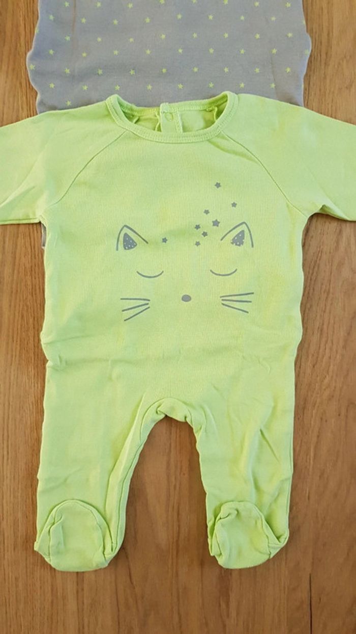 Lot 4 pyjamas grenouillères bébé 3 mois - photo numéro 4