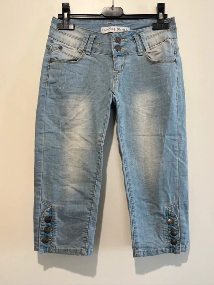 Pantacourt Jeans Monday Premium Taille 36 / S