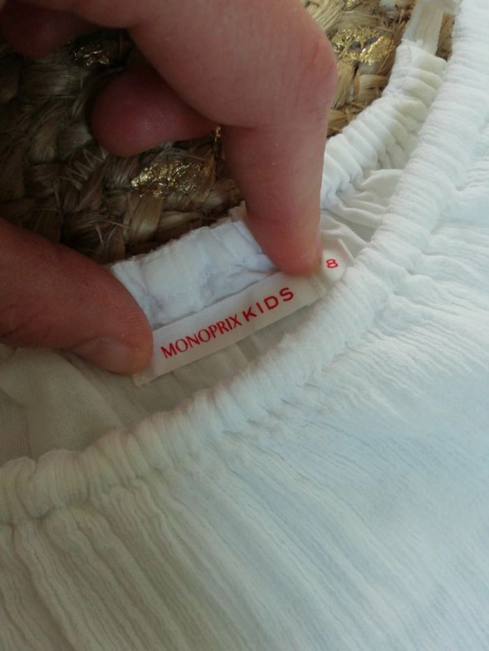 Robe blanche été 8 ans - photo numéro 4