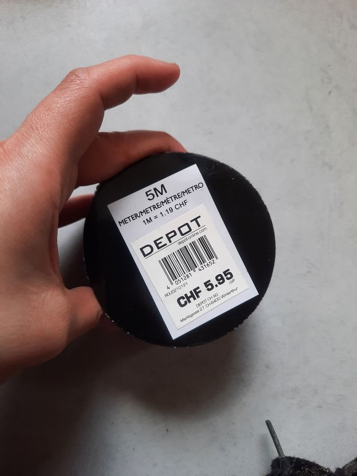 Cordelette nuance bleu argenté 5 mètre - photo numéro 2