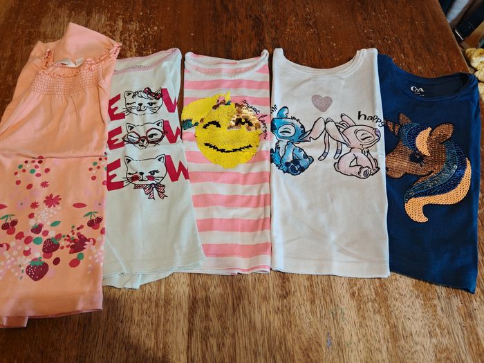 Lot de 9 t shirt fille taille 3 ans/36 M - photo numéro 3