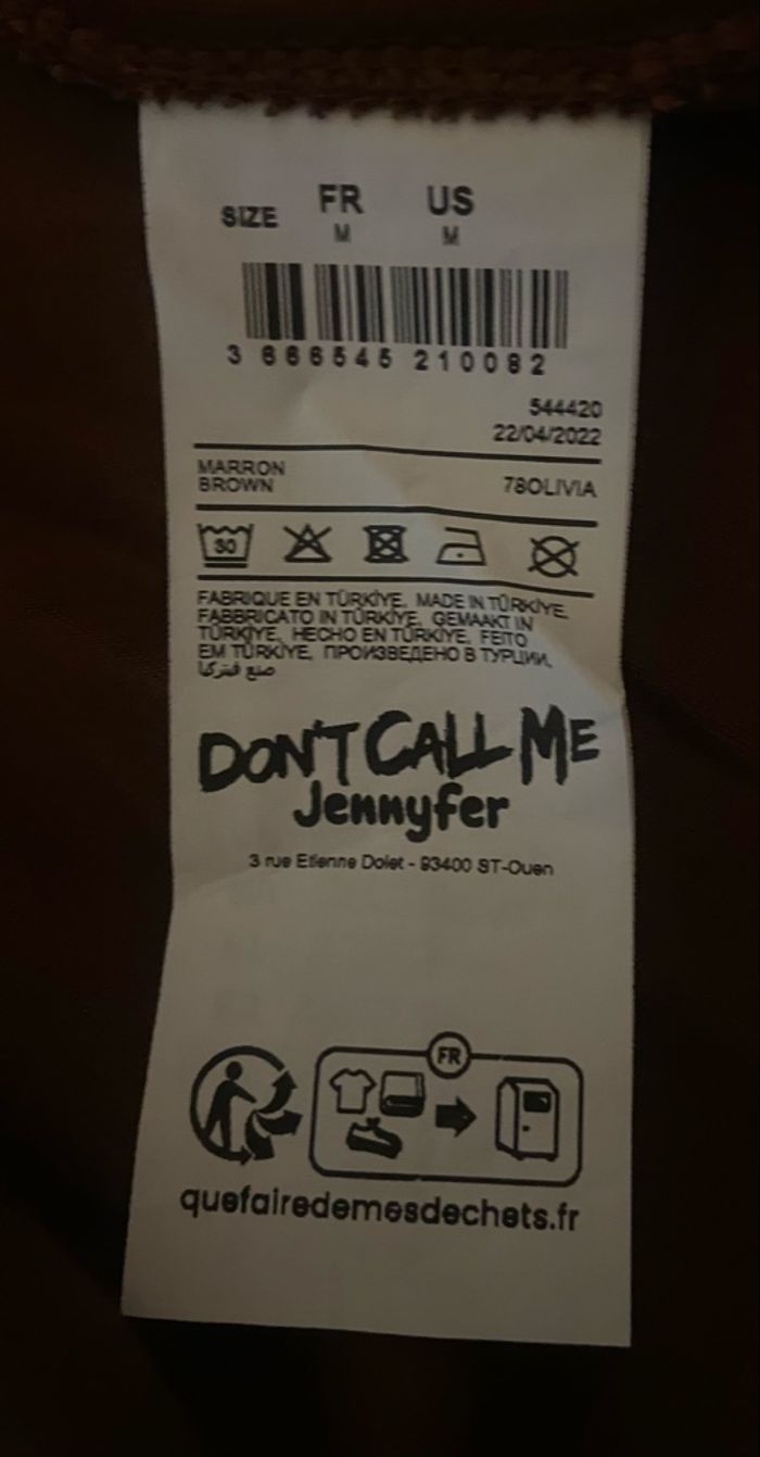 Robe satinée »Jennyfer »marron - photo numéro 5