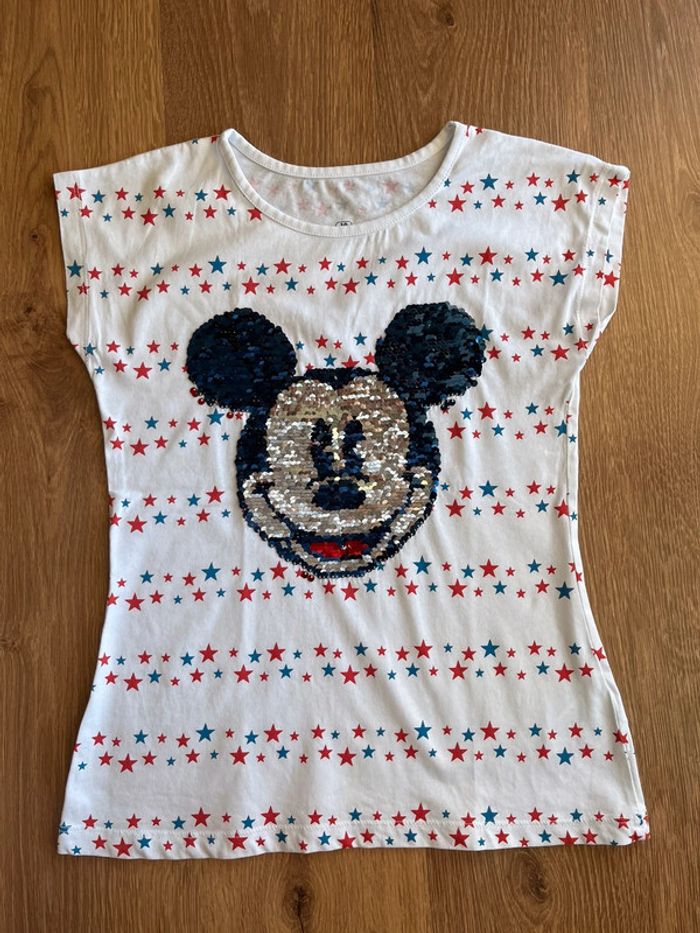 Tee-shirt manches courtes fille 10 ans Mickey - photo numéro 5