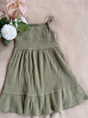 Robe à bretelles kaki pour fille | Tex | taille 3-4ans 