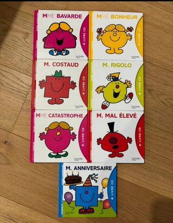 7 livres CD Monsieur Madame