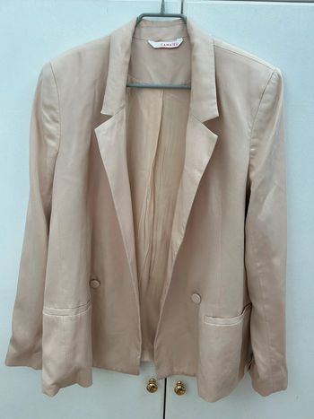 Veste blazer beige crème camaïeu taille 36 neuve