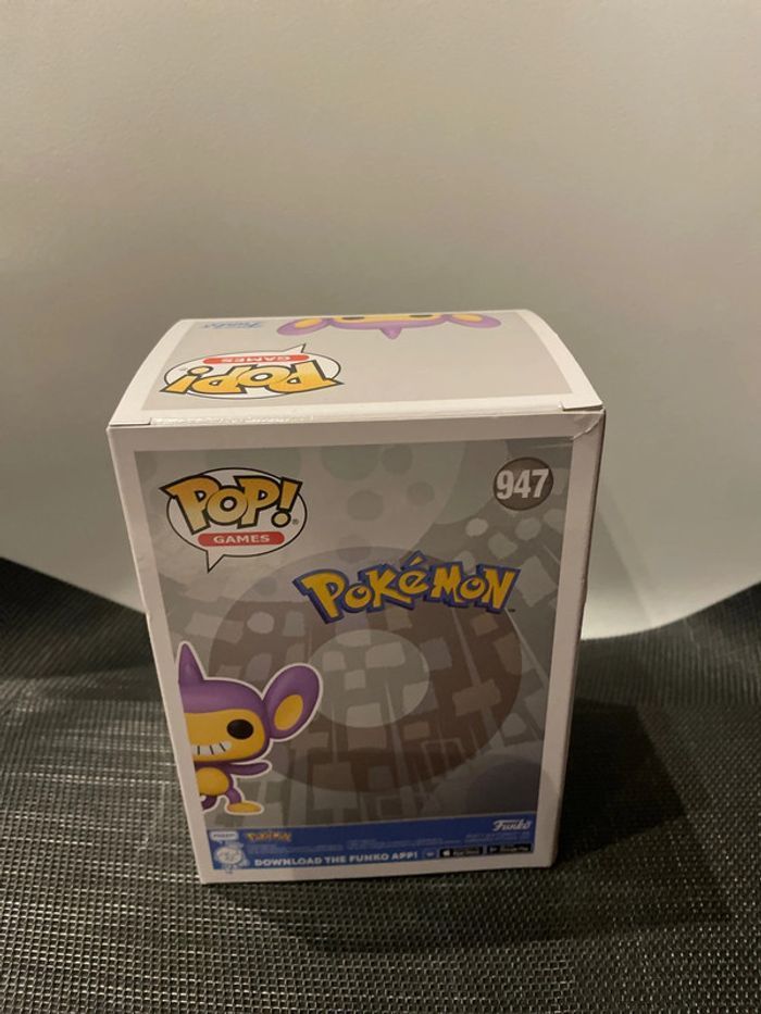 Funko pop Pokémon Capumain 947 neuve aipom griffel - photo numéro 3