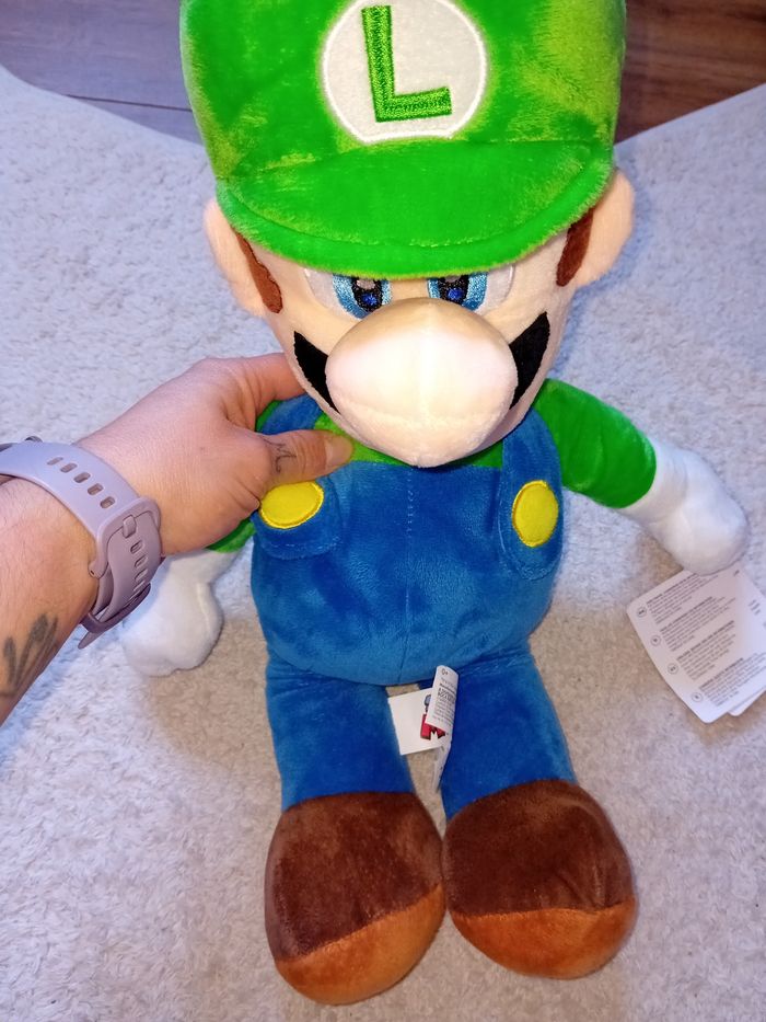 Peluche Luigi super mario - photo numéro 3