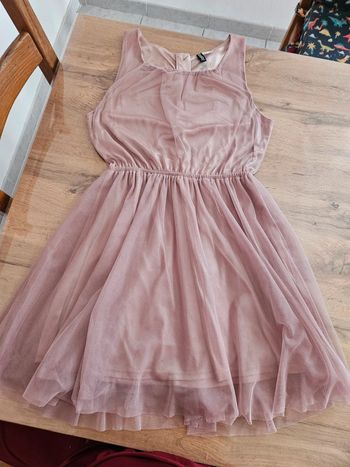 Robe femme rose poudré 38 h&m