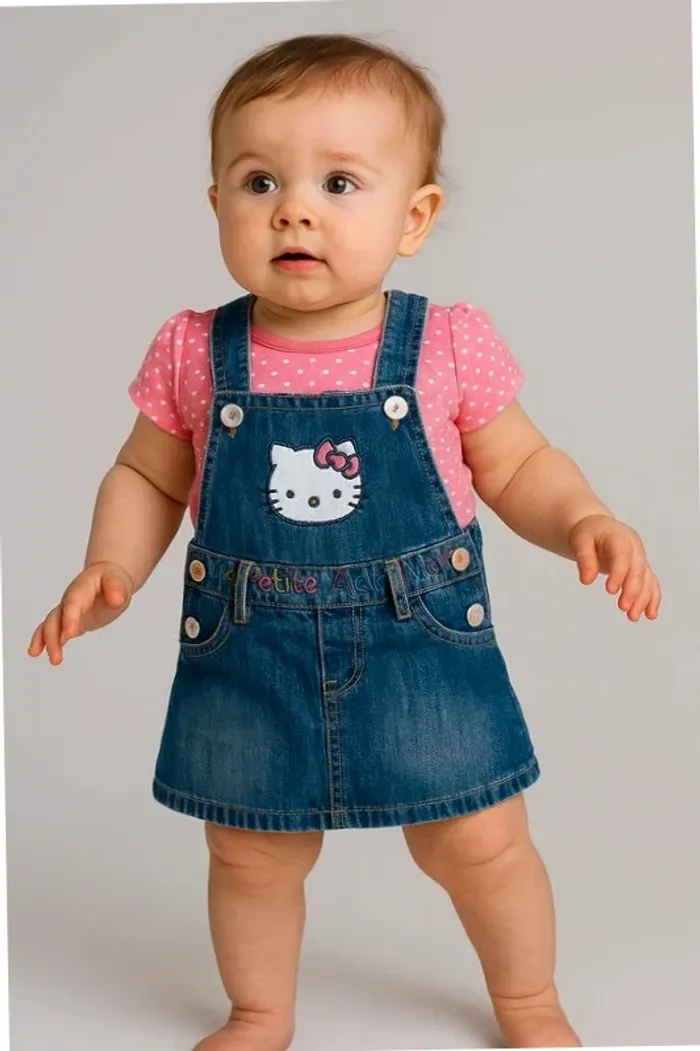Salopette hello kitty 3 mois fille en jean