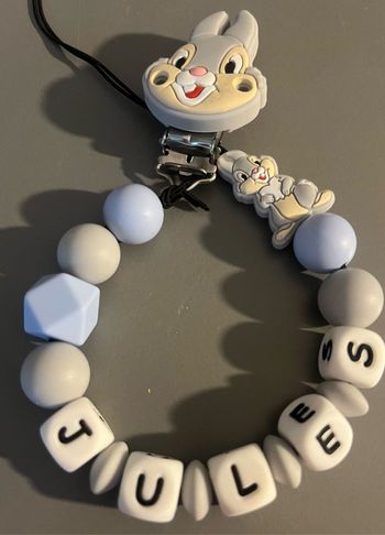 Attache tétine personnalisé pampan