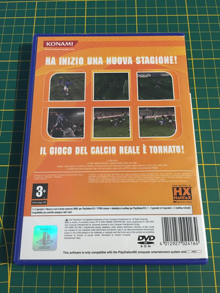 Boite seule Pro évolution soccer 3 console de jeux PlayStation 2 ps2 #A59 - photo numéro 3