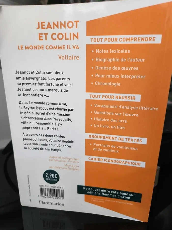 Livre "Jeannot et Colin / Le monde comme il va" de Voltaire - photo numéro 2