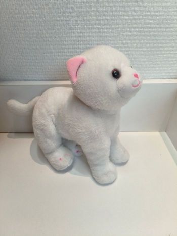 Peluche chat blanc Gipsy