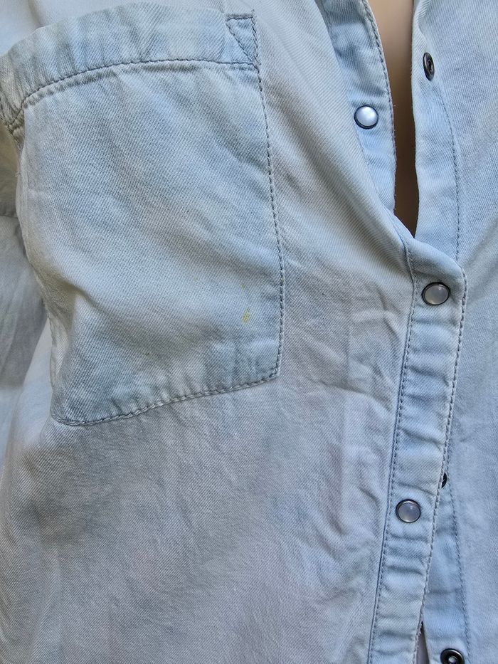 Chemise en jeans nuage 🍒y2k vintage années 2000🍒taille unique - photo numéro 5
