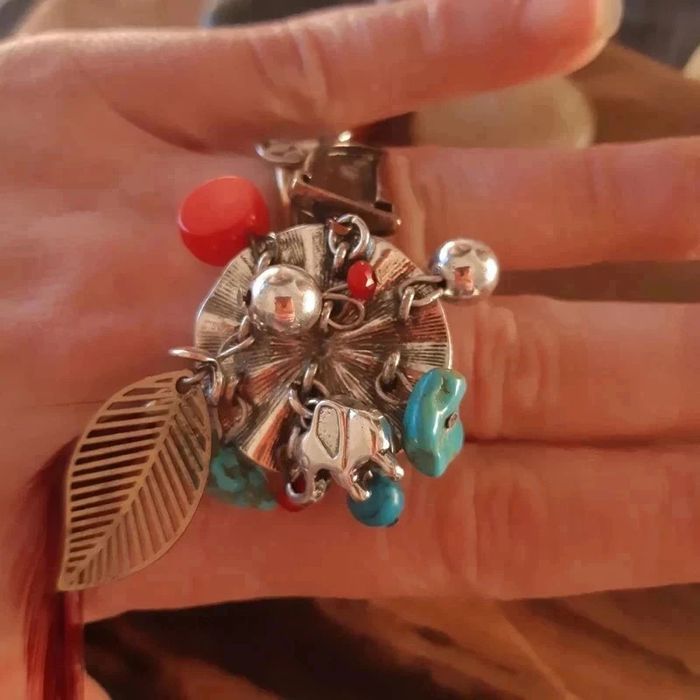 Bague fantaisie originale ethnique breloque - photo numéro 5