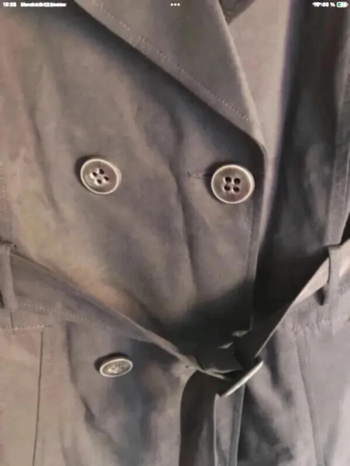 Trench Tout Simplement bleu marine taille 42 - photo numéro 4
