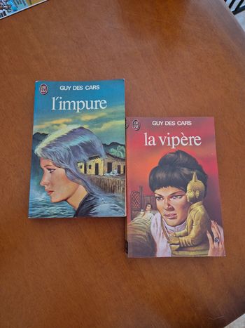 Lot de 2 livres guy des cars