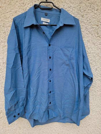 Chemise bleu oversize baggy grunge