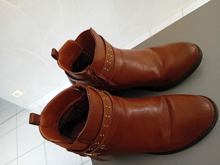 Bottine à talon marron T41 - photo numéro 2